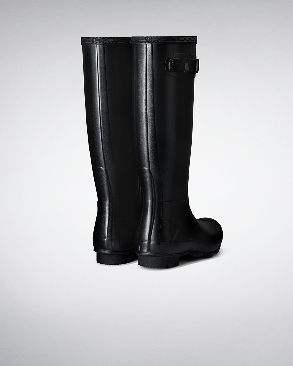 Bottes Hautes de Pluie Hunter Norris Field Femme Noir SEJPMYT-89